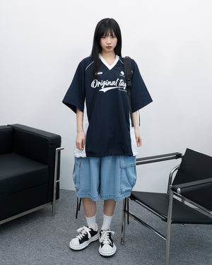 [UNISEX] DENNIS WIDE CARGO HALF PANTS/ 2色