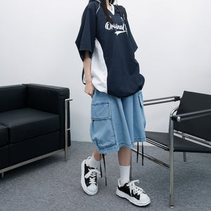 [UNISEX] DENNIS WIDE CARGO HALF PANTS/ 2色