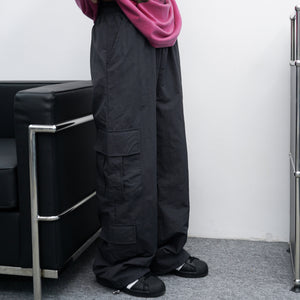 [UNISEX] MULTI CARGO NYLON PANTS/ 3色