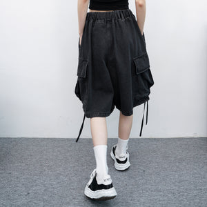 [UNISEX] DENNIS WIDE CARGO HALF PANTS/ 2色