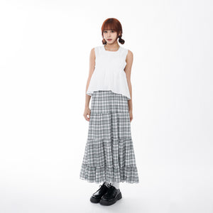 FIELD SHIRRING SLEEVELESS BLOUSE/ 3色