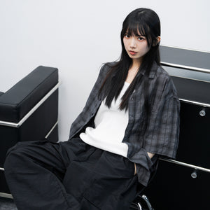 [UNISEX] BEST WEEKDAY LOOSE-FIT CHECKERED SHIRT/ 3色