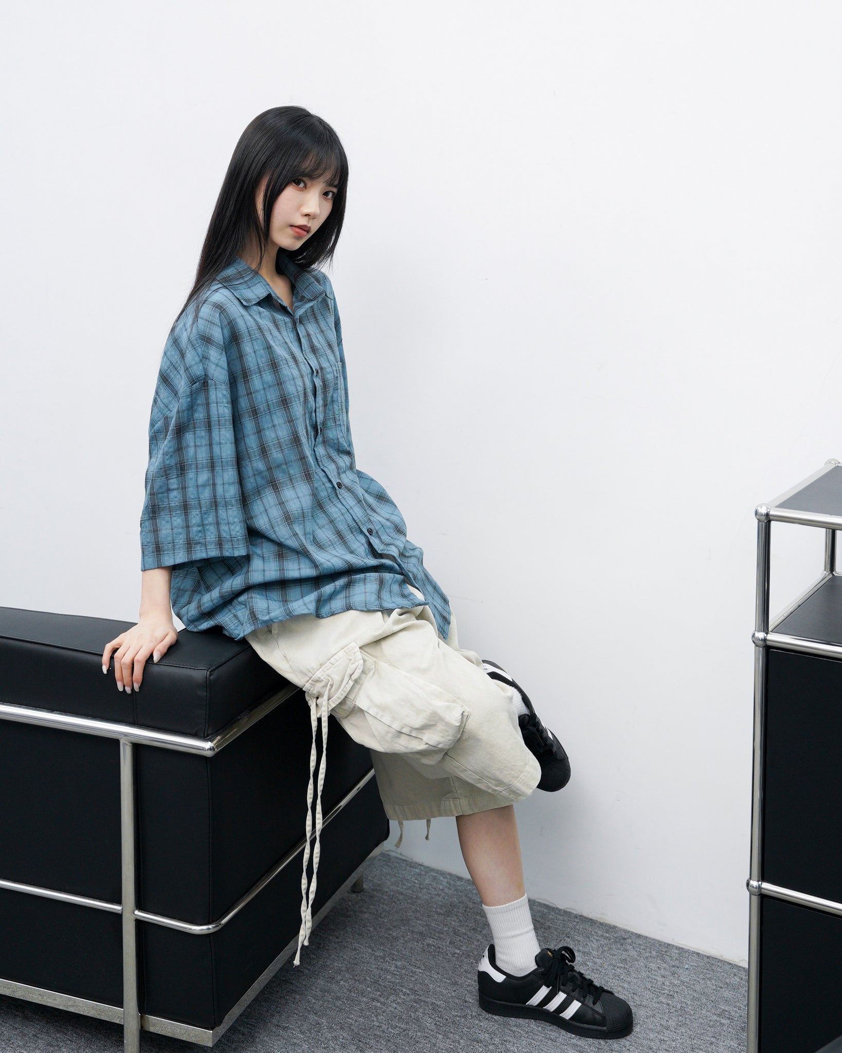 [UNISEX] BEST WEEKDAY LOOSE-FIT CHECKERED SHIRT/ 3色