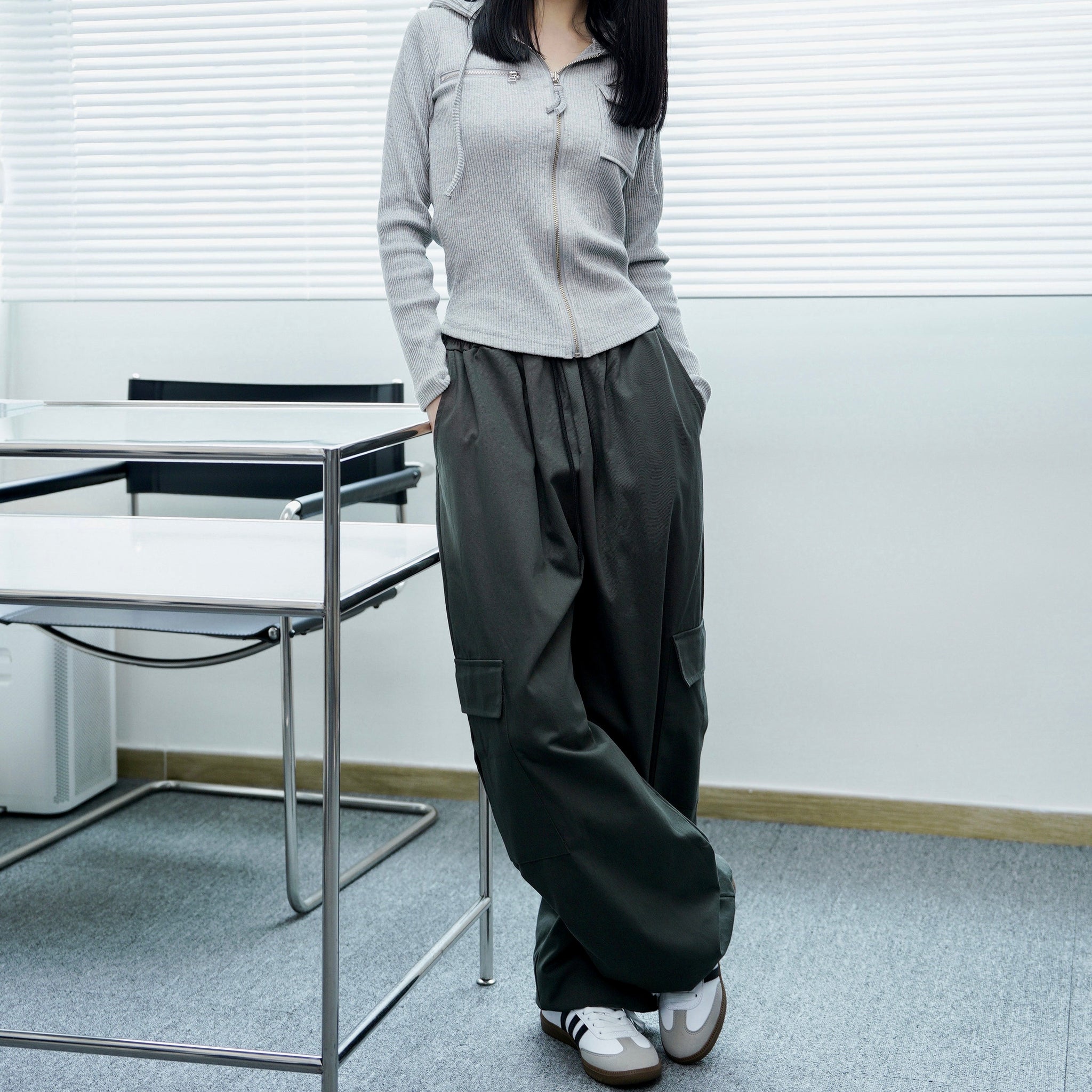 [UNISEX] String Cargo Pants/ 5色