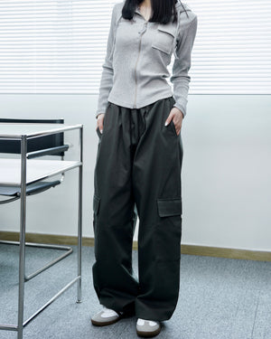 [UNISEX] String Cargo Pants/ 5色