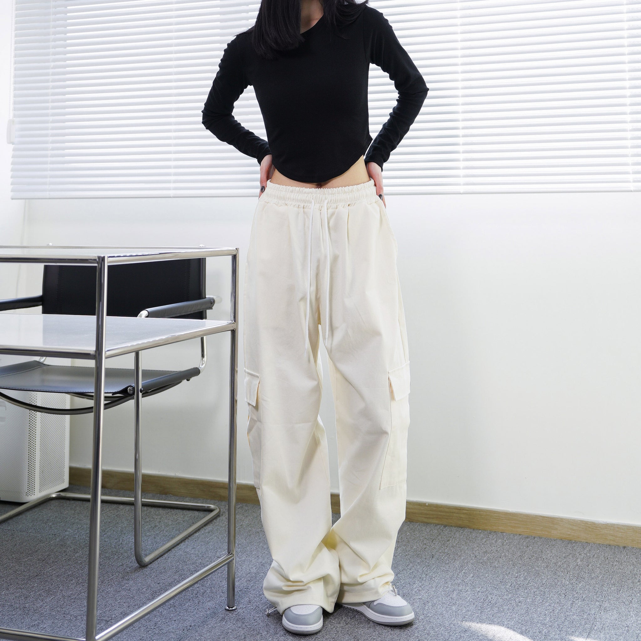 [UNISEX] String Cargo Pants/ 5色