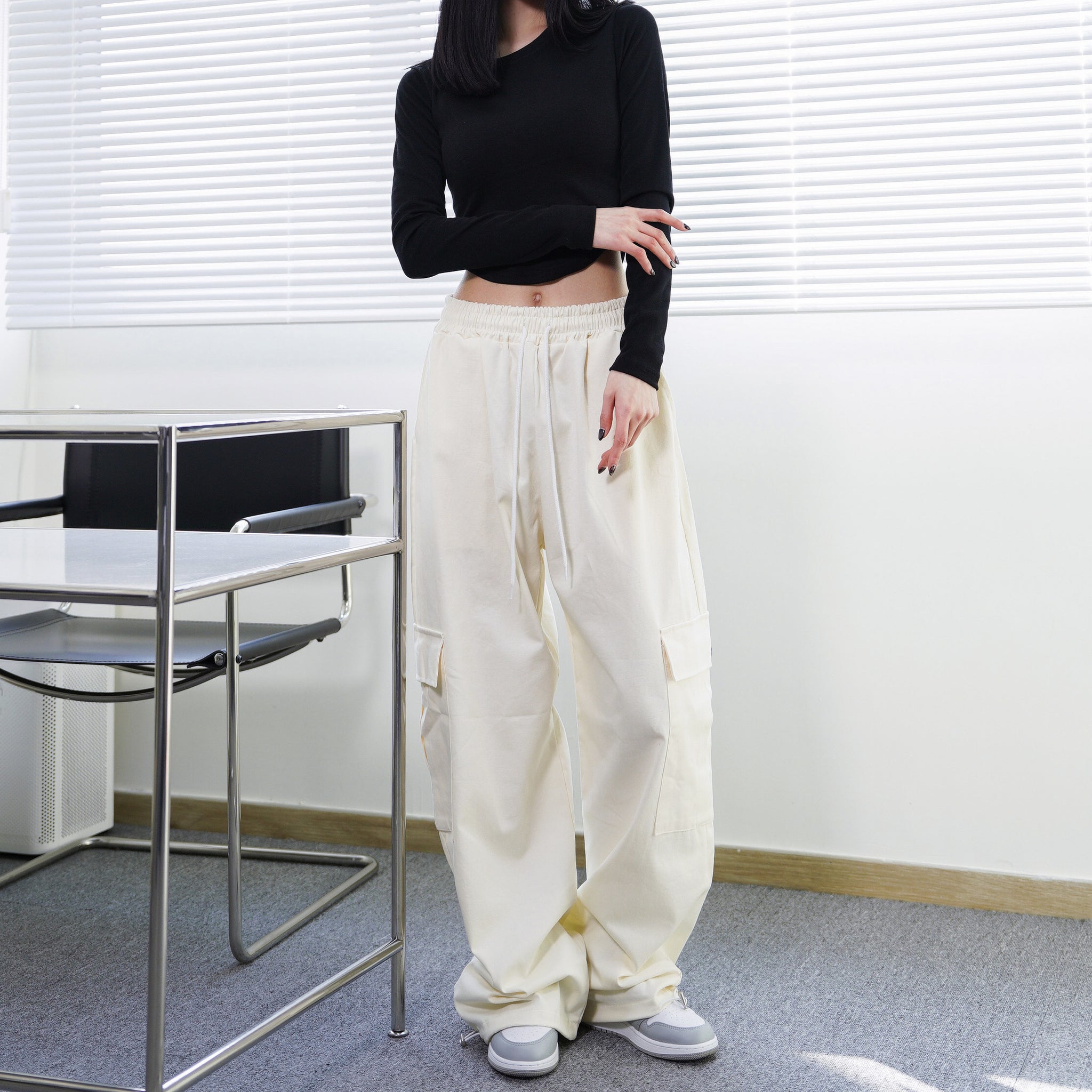 [UNISEX] String Cargo Pants/ 5色