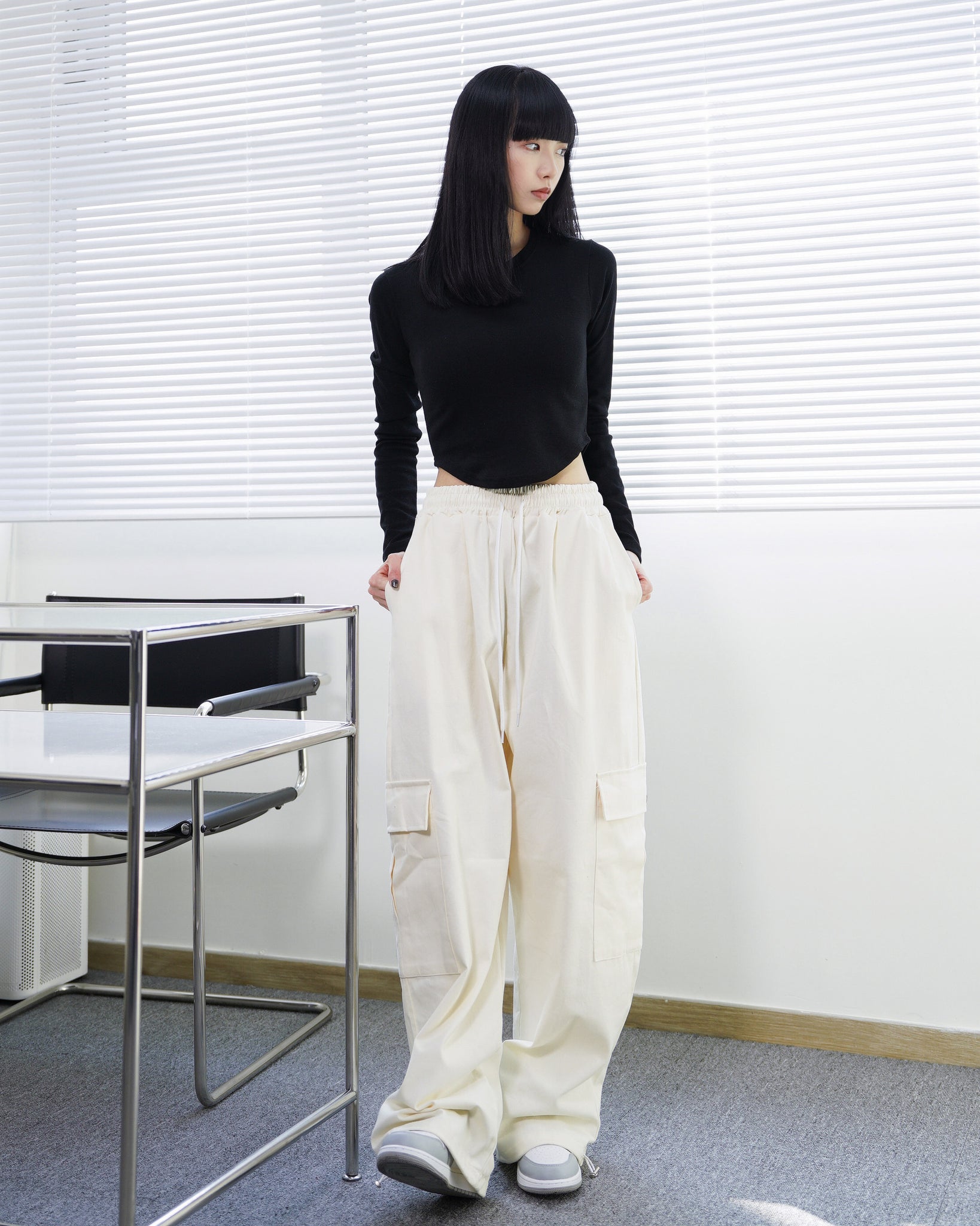 [UNISEX] String Cargo Pants/ 5色